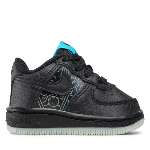Schuhe Nike Force 1 DN1436 001 Black/Black/Lt Blue Fury