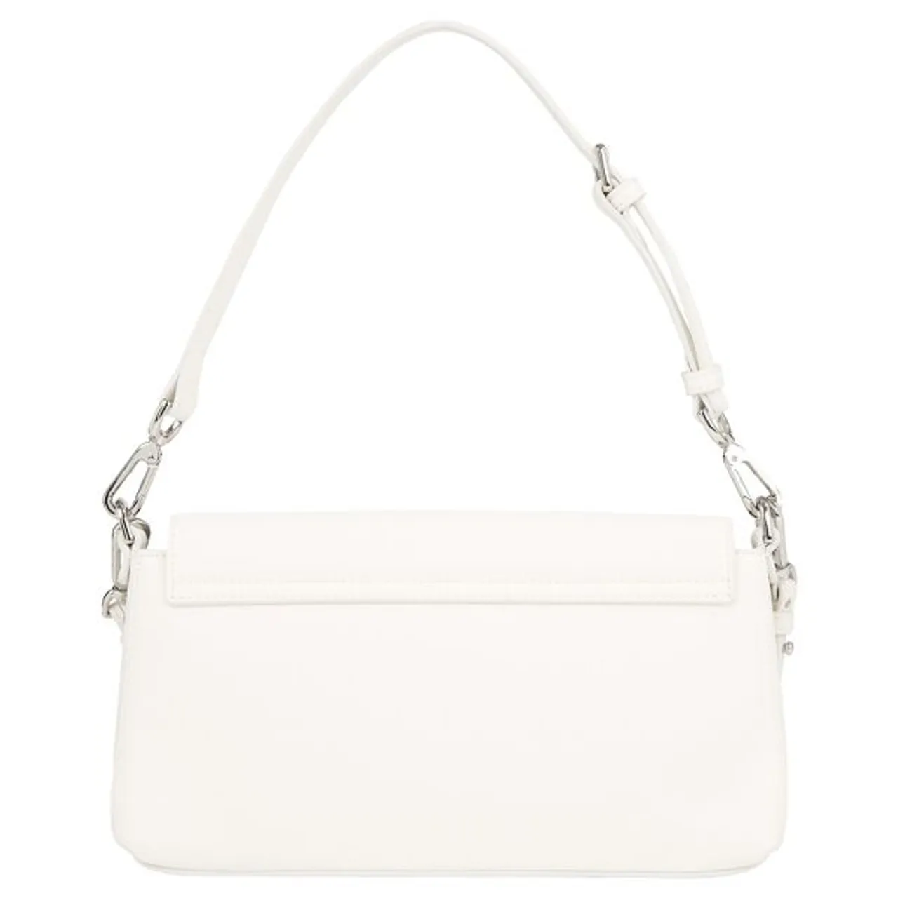 Schultertasche CALVIN KLEIN "CK MUST SHOULDER BAG" Gr. B/H/T: 26,5 cm x 14 cm x 6 cm, weiß (bright white) Damen Taschen Handtaschen Handtasche Tasche...