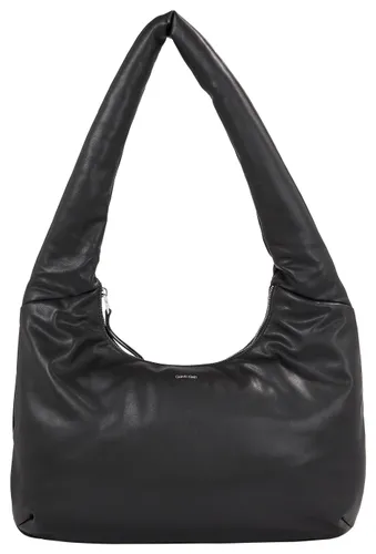 Schultertasche CALVIN KLEIN "EMMA LARGE SHOULDER BAG" Gr. B/H/T: 30 cm x 24 cm x 12 cm, schwarz (ck black) Damen Taschen Handtaschen Handtasche Tasche...