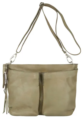 Schultertasche LEGEND "Baiso" Gr. B/H/T: 7 cm x 23 cm x 30 cm, grün Damen Taschen Handtaschen