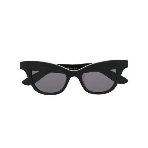 Schwarze Cat Eye Sonnenbrille Alexander McQueen
