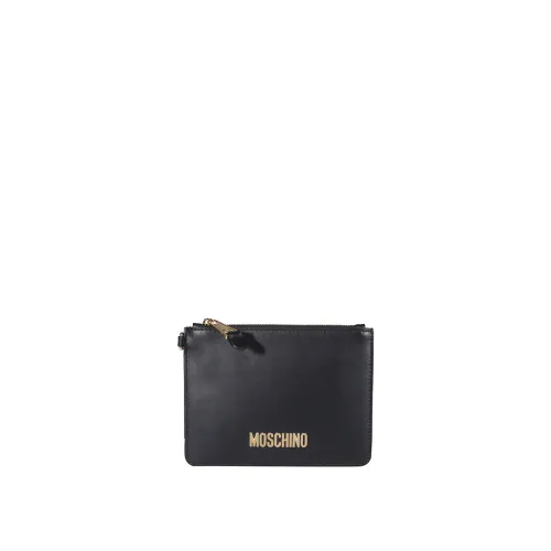 Schwarze Clutch-Tasche - Stilvolle Kollektion Moschino