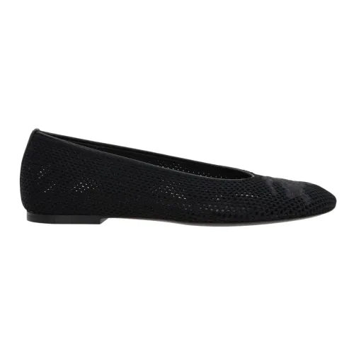 Schwarze flache Schuhe Burberry