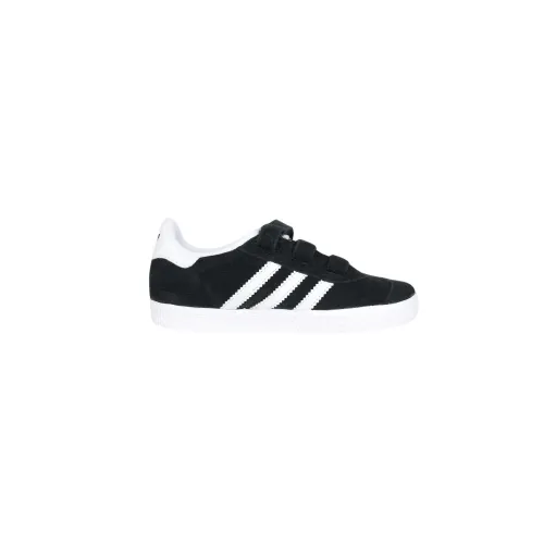 Schwarze Gazelle Sneakers mit Riemen Adidas Originals