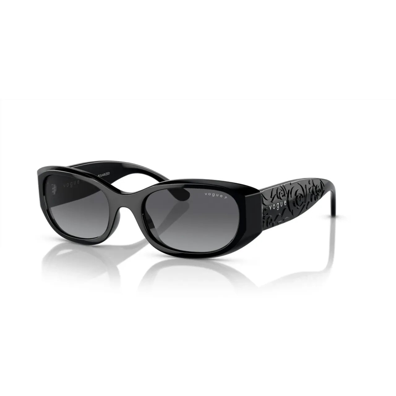 Schwarze/Grau Getönte Sonnenbrille Vogue