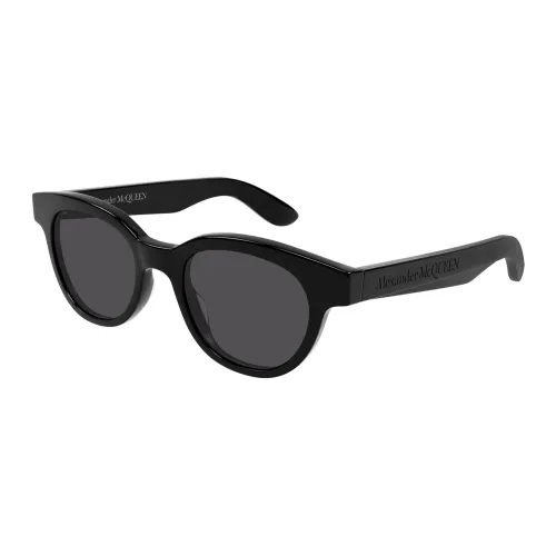 Schwarze/Graue Sonnenbrille Alexander McQueen
