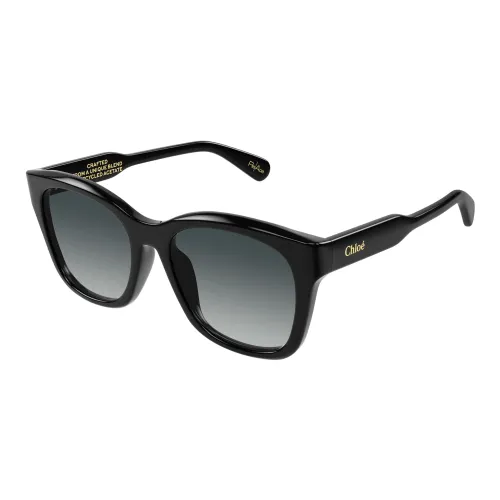 Schwarze/Graue Sonnenbrille Chloé