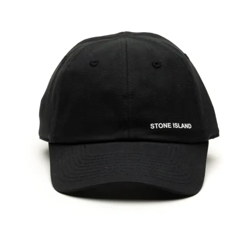 Schwarze Hüte Cappello Stil Stone Island