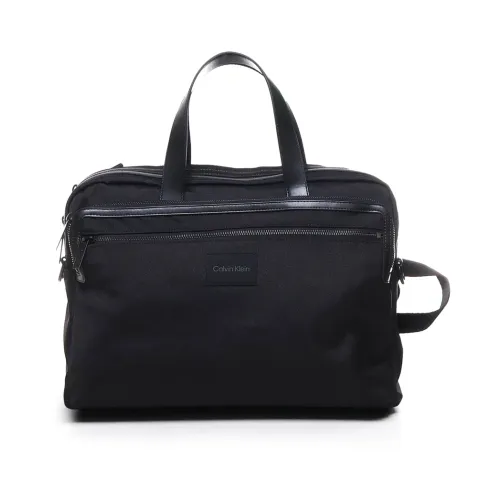 Schwarze Laptoptasche mit Griff Calvin Klein