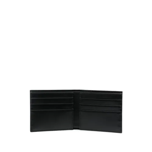 Schwarze Leder-Billfold-Brieftasche mit Logo,Wallets & Cardholders Dolce & Gabbana
