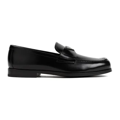 Schwarze Loafers Ss24 Prada
