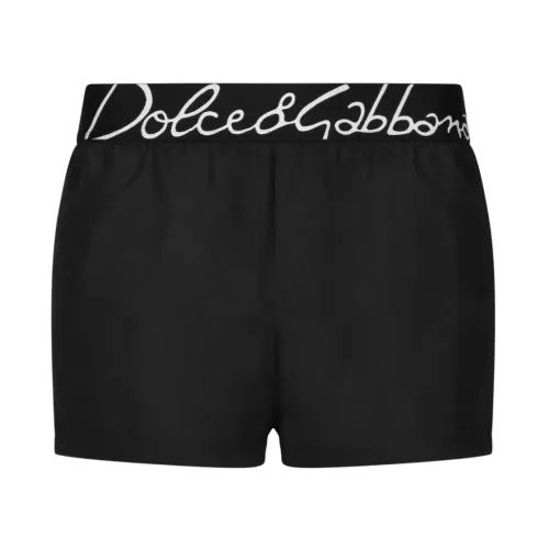 Schwarze Meer Kleidung mit Logo Dolce & Gabbana