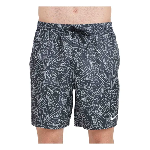 Schwarze Meer Shorts Allover Print Nike