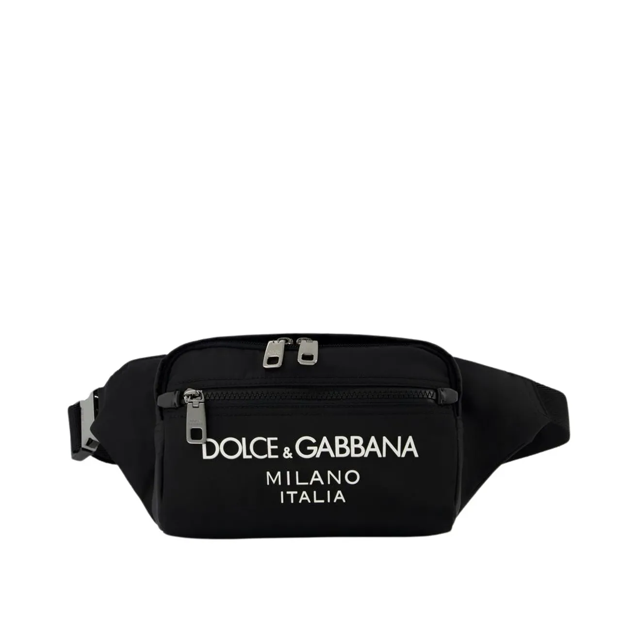 Schwarze Nylon Gürteltasche Dolce & Gabbana