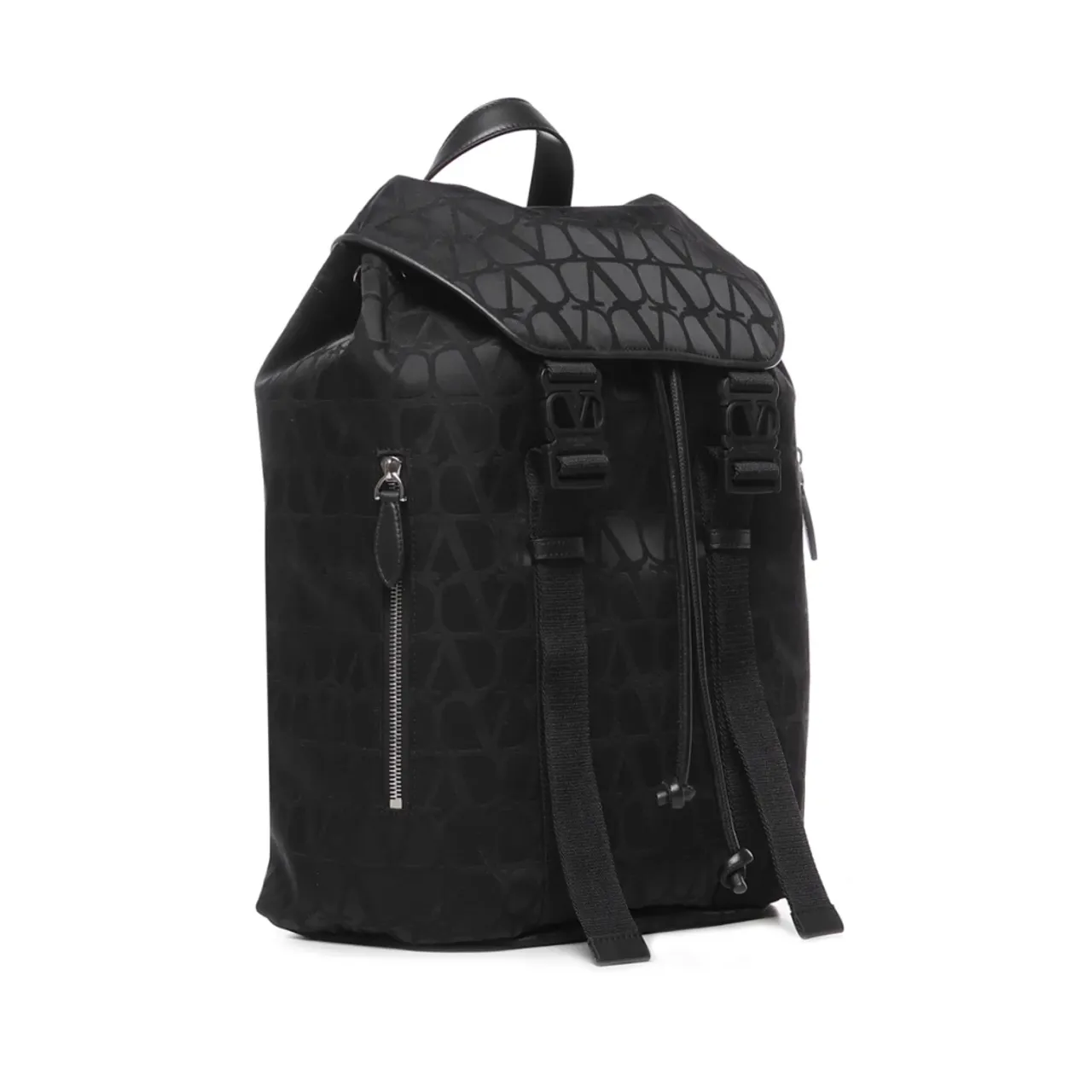 Schwarze Nylon-Taschen mit VLogo-Verschluss Valentino Garavani