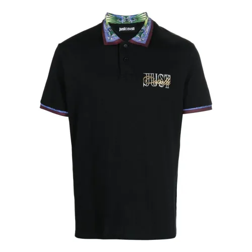 Schwarze Polo Shirt Kollektion Just Cavalli
