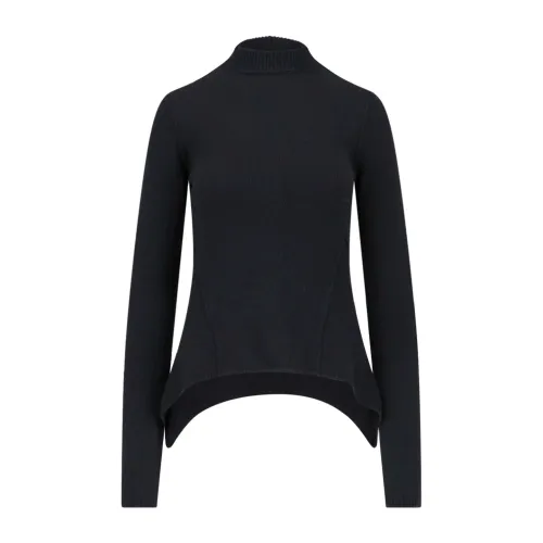 Schwarze Pullover für Frauen - Bleiben Sie warm und stilvoll Rick Owens