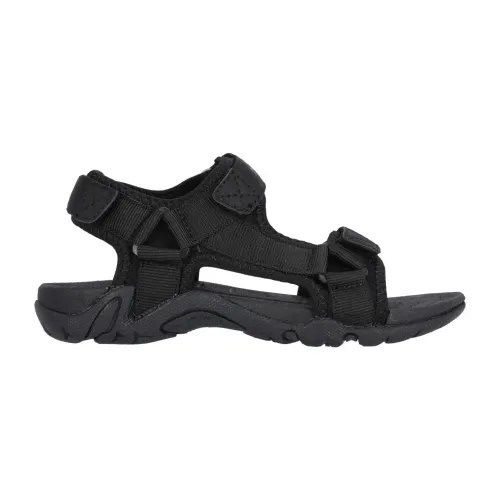 Schwarze Sandale mit Klettverschluss Mols