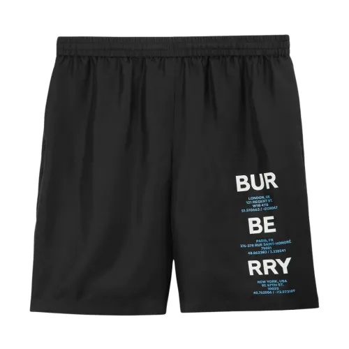Schwarze Shorts für Herren Aw23 Burberry