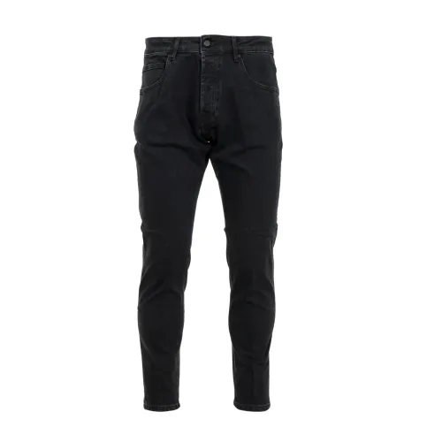 Schwarze Skinny Jeans für Männer Don The Fuller