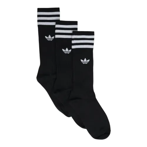 Schwarze Sportsocken mit Trefoil-Design Adidas