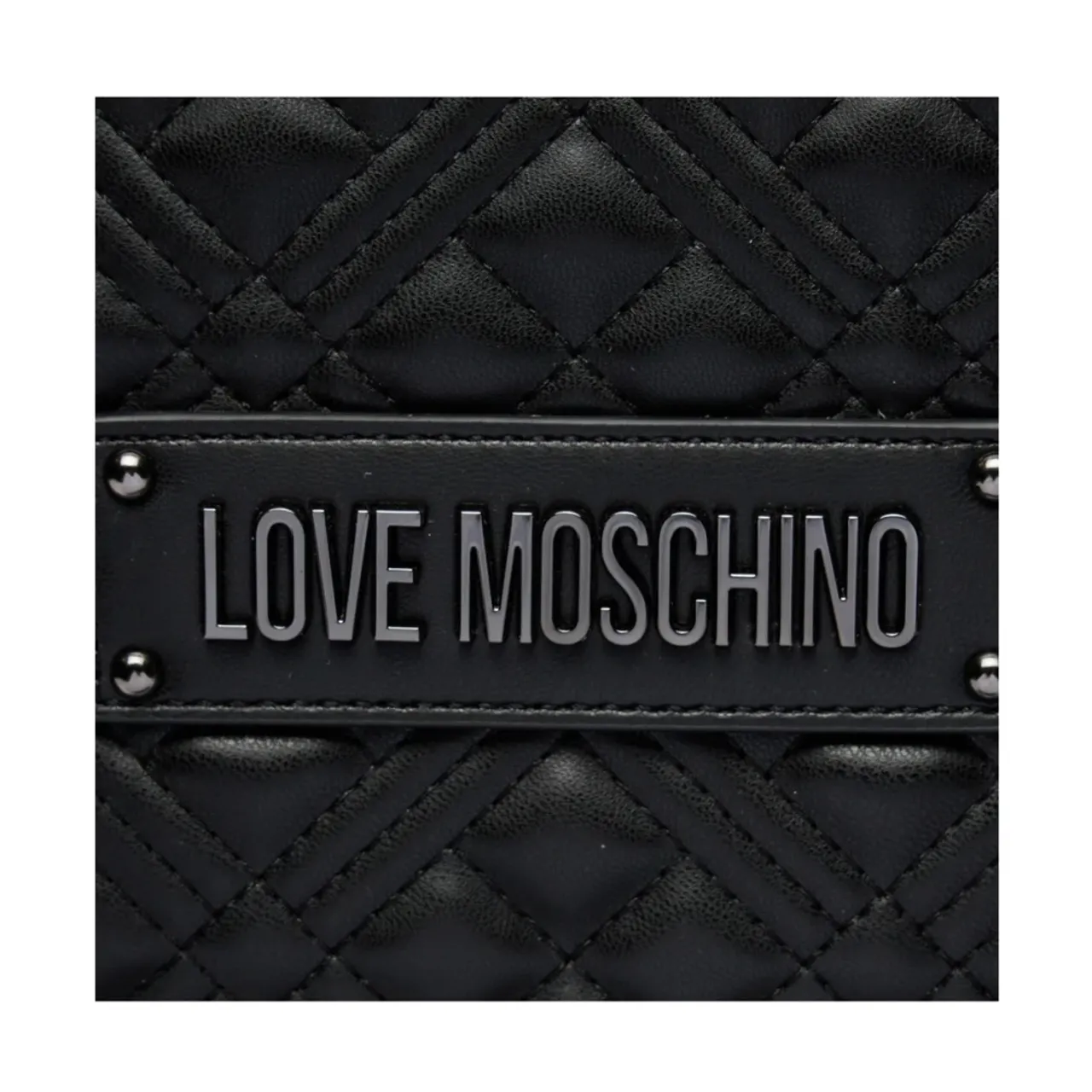 Schwarze Synthetische Shopper Tasche Love Moschino