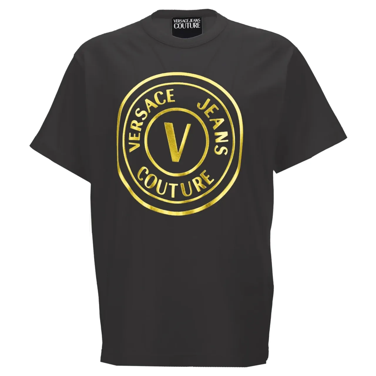 Schwarze T-Shirt und Polo Kollektion Versace Jeans Couture