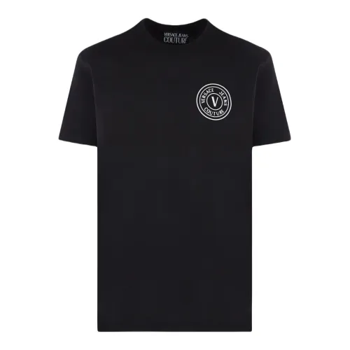 Schwarze T-Shirt und Polo Kollektion Versace Jeans Couture