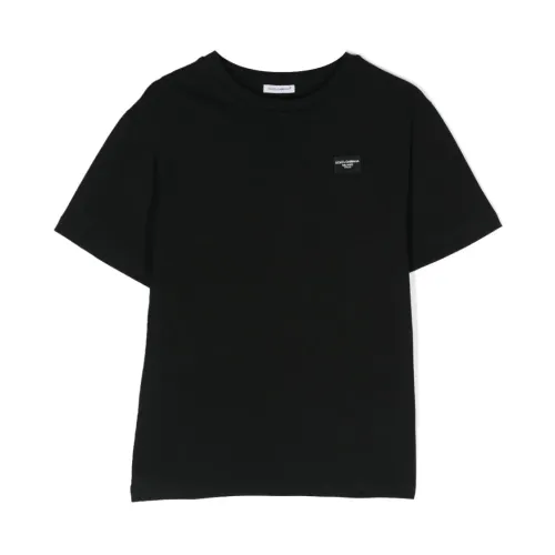Schwarze T-Shirts & Polos für Mädchen Dolce & Gabbana