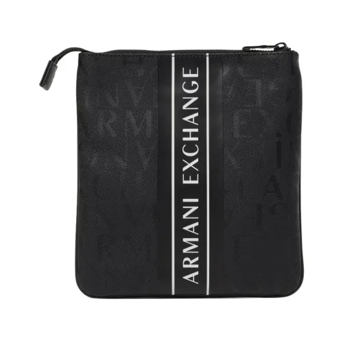 Schwarze Taschen für Stilvolles Aussehen,Casual Umhängetasche mit Logo-Detailing Armani Exchange