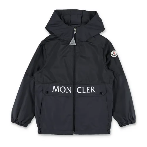 Schwarze Windbreaker Jacke Jungenbekleidung Moncler