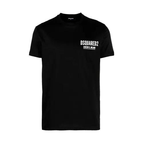 Schwarzes Logo T-Shirt Dsquared2