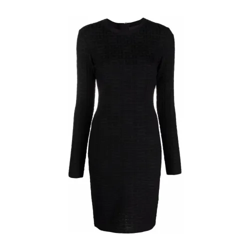 Schwarzes Midi-Kleid mit 4G-Motiv Givenchy