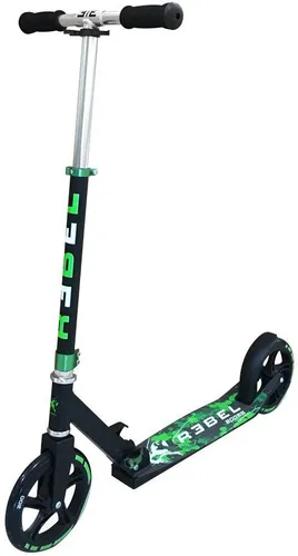 Scooter REBEL "Low Rider II" schwarz (schwarz, grün) Cityroller