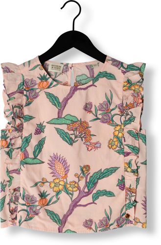 Scotch & Soda Bluse All Over Printed Sleeveless Ruffle Detail Top Merhfarbig/Bunt Mädchen