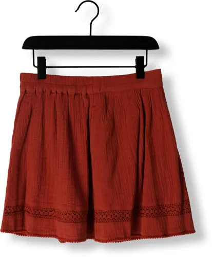 Scotch & Soda Mädchen Röcke Lace Detail Crinkle Cotton Mini Skirt - Braun