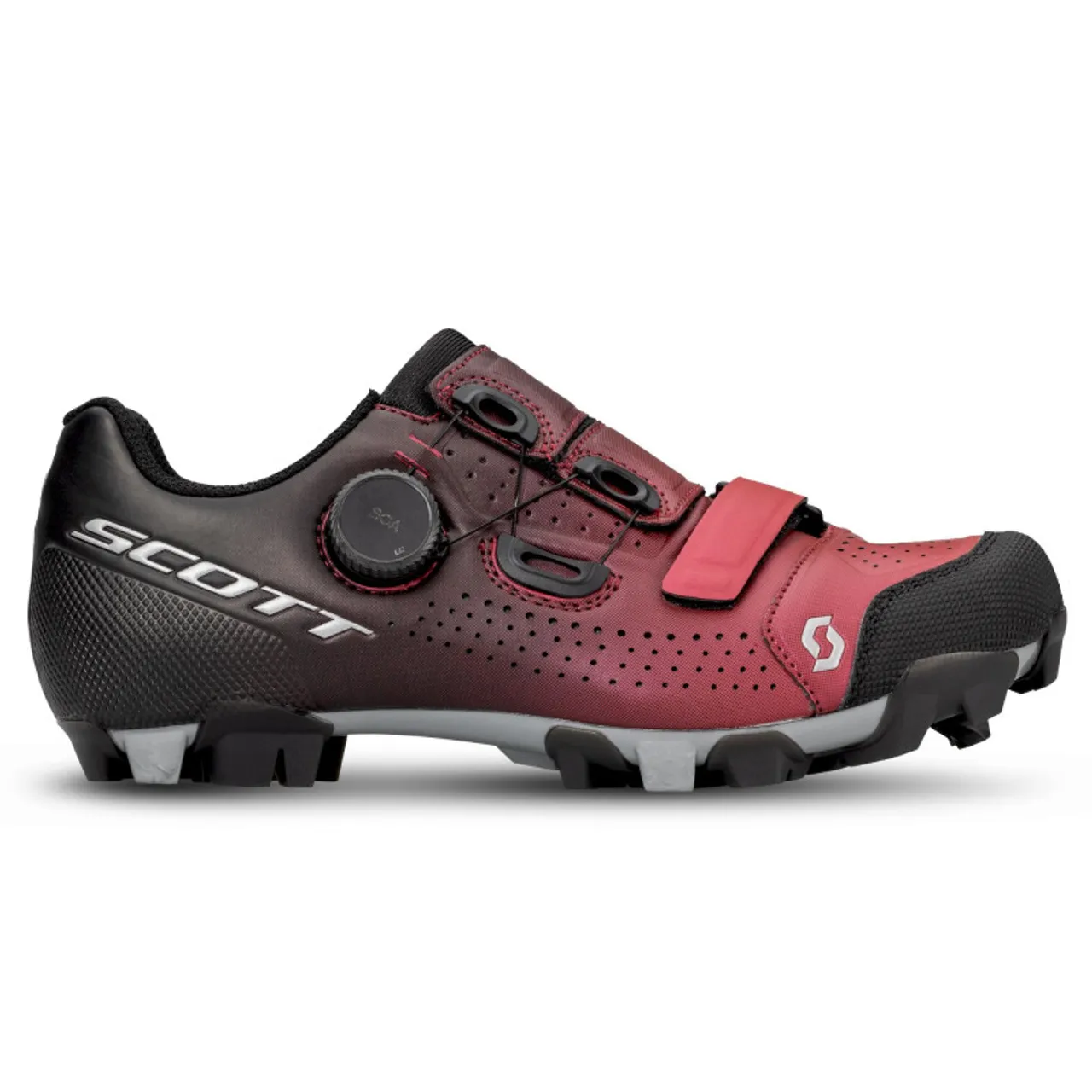Scott MTB Team Boa - MTB Schuhe - Damen Black Fade / Metallic Red 38