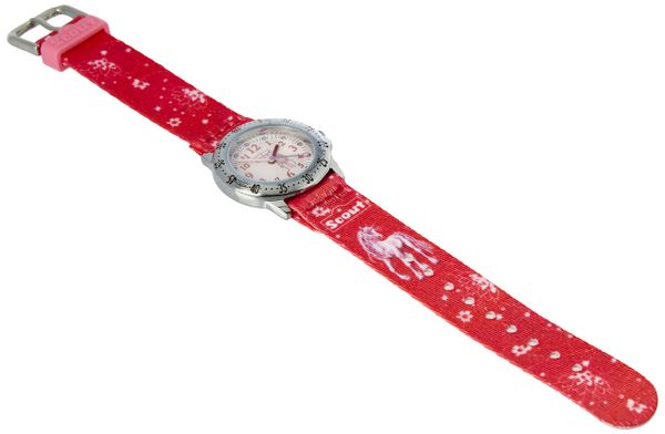 Scout Mdchen Analog Quarz Uhr mit Textil Armband 280378007