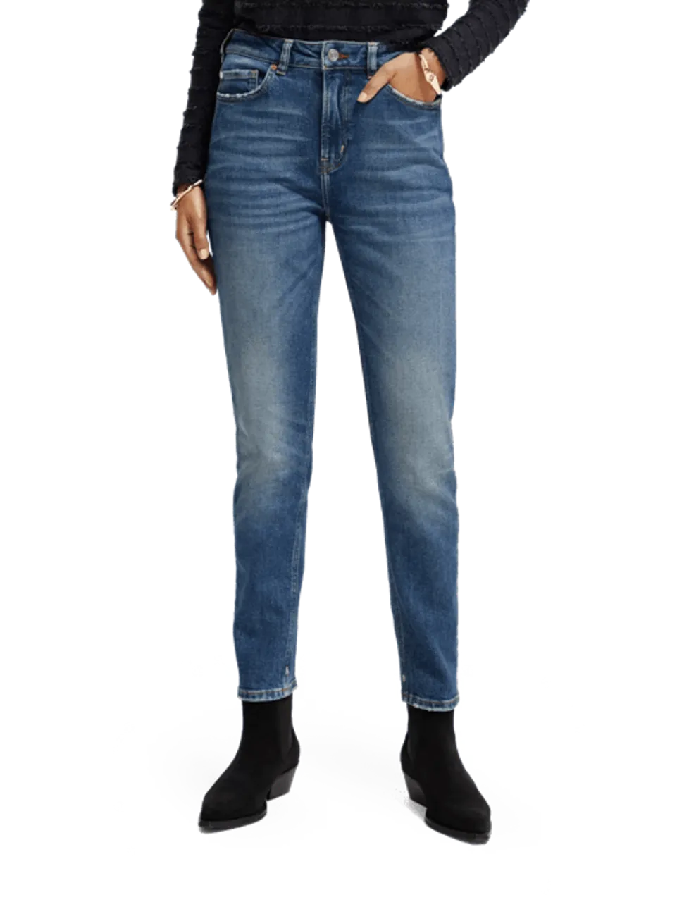 Seasonal Essentials High Five slim jeans  - Blue Kiss - Größe 29/32 - Multicolor - Frau - Jeans - Scotch & Soda