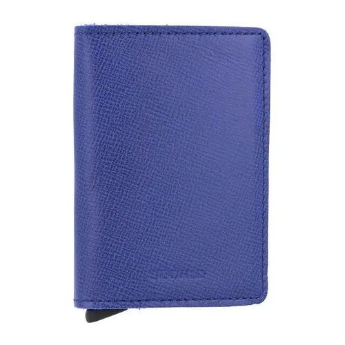 Secrid Slimwallet Crisple Kreditkartenetui Geldbörse RFID Leder 6,5 cm blue