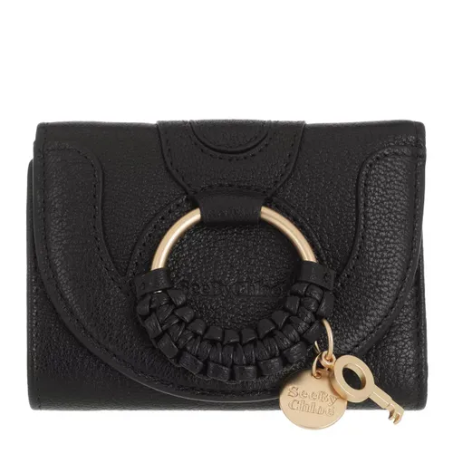 See By Chloé Portemonnaie - Compact Wallet Leather - Gr. unisize - in Schwarz - für Damen