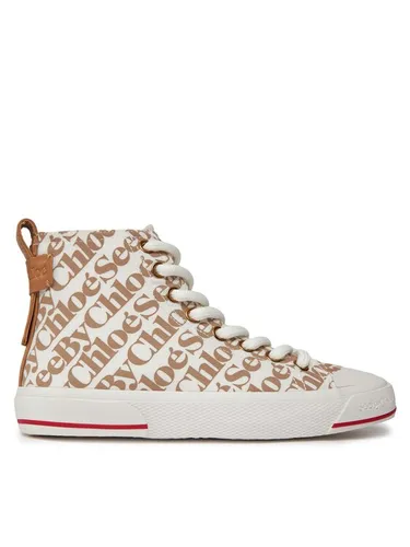 See By Chloé Sneakers aus Stoff SB37111A Braun