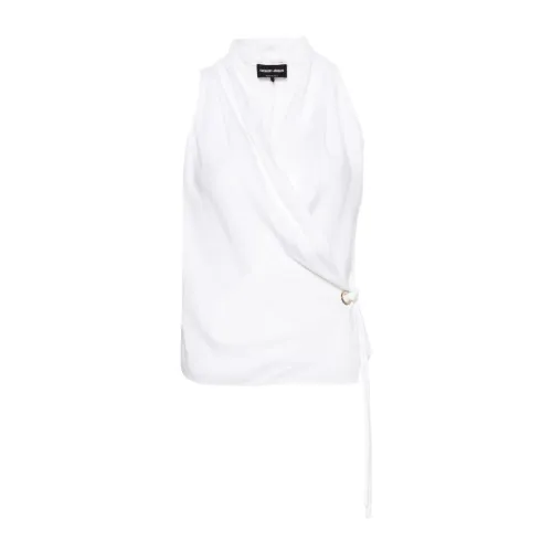 Seidenes Weißes Hemd Giorgio Armani