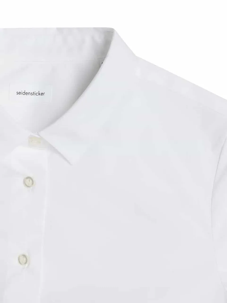 Seidensticker Bluse mit Logo-Stickerei in Weiss