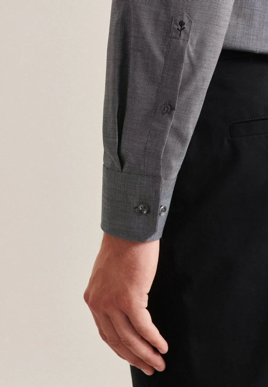 seidensticker Businesshemd Shaped Shaped Extra langer Arm Kentkragen Uni
