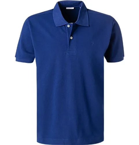 Seidensticker Herren Polo-Shirt blau Baumwoll-Piqué