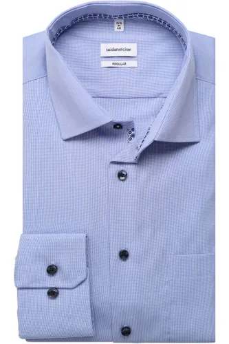 Seidensticker Regular Fit Hemd hellblau, Einfarbig