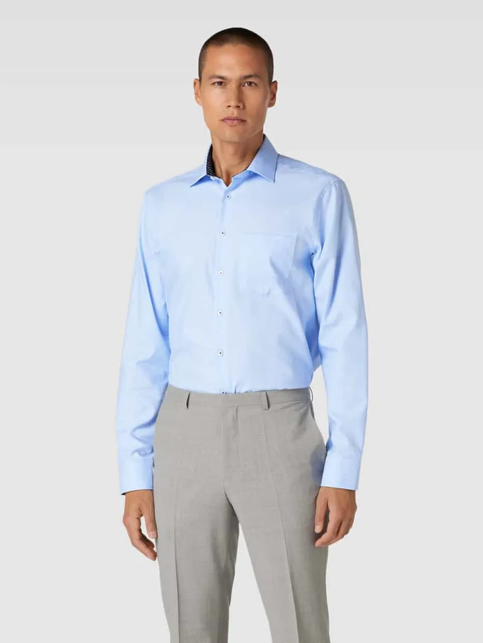 SEIDENSTICKER REGULAR FIT Regular Fit Business-Hemd mit Knopfleiste in Bleu