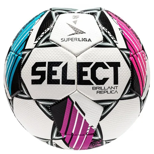 Select Fußball Brillant Replica v24 3F Superliga - Weiß/Schwarz/Pink/Blau
