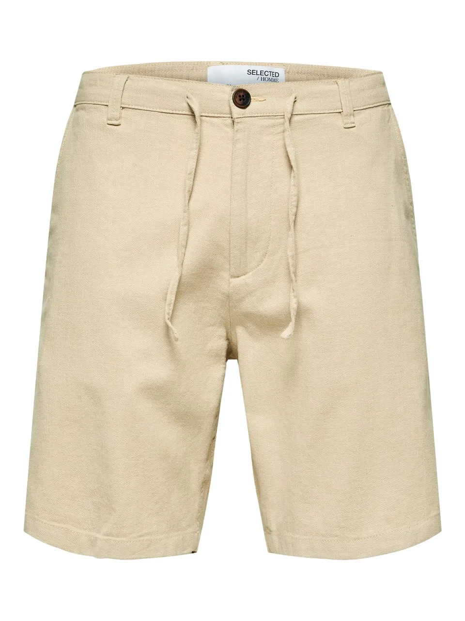 Selected Herren Chino Shorts SLHCOMFORT-BRODY LINEN Comfort Fit